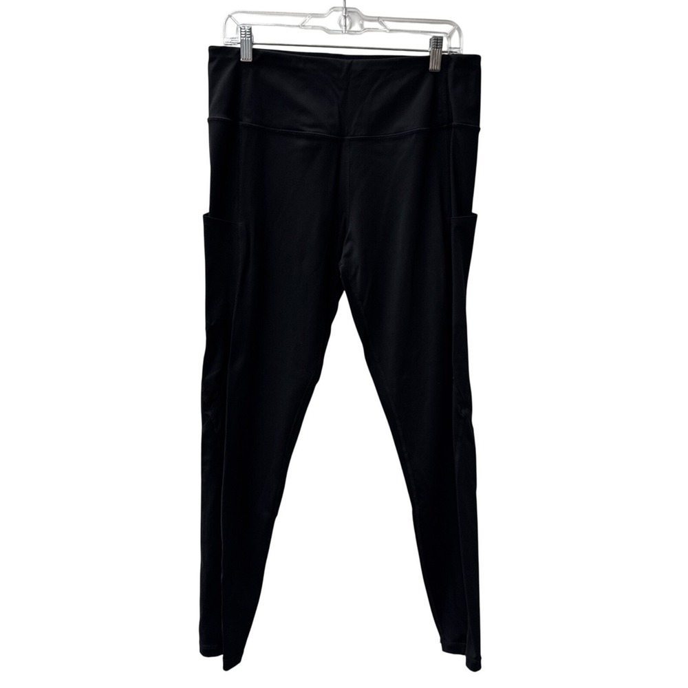 PROMOVER‎ Black High Waist Leggings with Pockets Athletic Workout Athleisure XXL